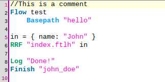 hello world flow
